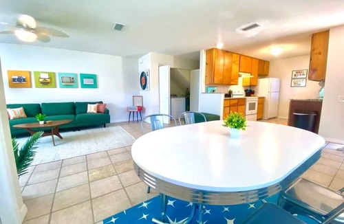 Coquina Gables Apartment | 1 Block to Beach & A Street, Atomic Burst 50s Apt