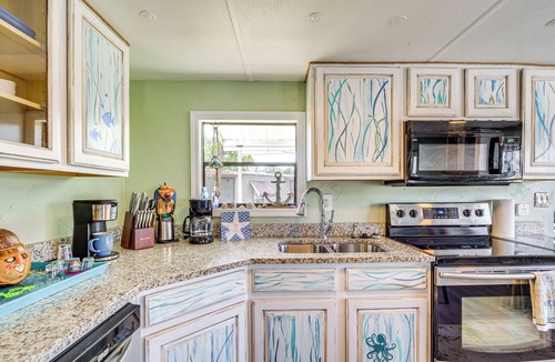 Vista Del Mar House | 1 Mi to Beach: Home w/Dock on Canal in Hudson
