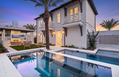 Seacrest House | 10,000+ Sq Ft Estate w/Beach Access, Gulf Views, Pool, Pickleball, Bar