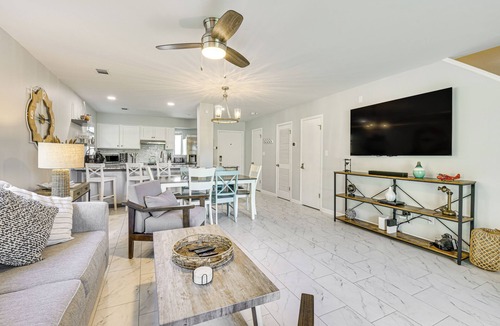 Mary Esther House | 10 Mi to Navarre Beach! Waterfront Rental w/Pool