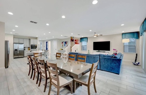 West Kissimmee House | 11br Sleeps 24 Theater Pool Spa Waterpark