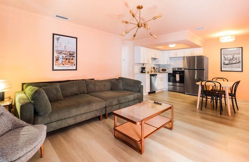Bay Esplanade Apartment | 140 · Groove is in the Heart: Your Retro Chic Apartment