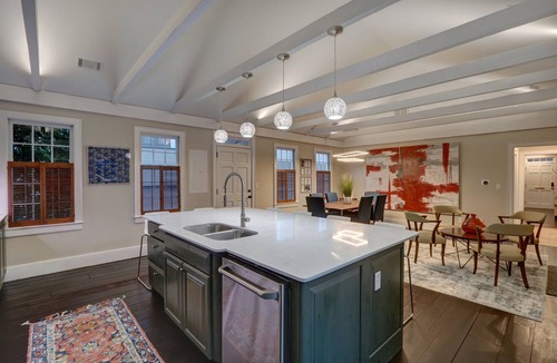Historic District - North House | 1828 Cottage | Heated Pool in Private Garden | Sleeps 6 | Pets | On-Site Parking