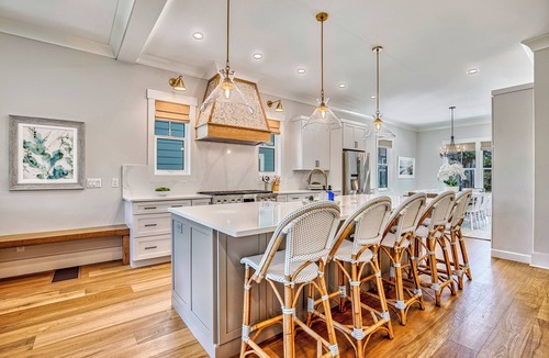Folly Field House | 19 Sandcastle, Stunning New House, Free Heated Pool, 3 Blocks to Beach, 3D Home Theater, Elevator