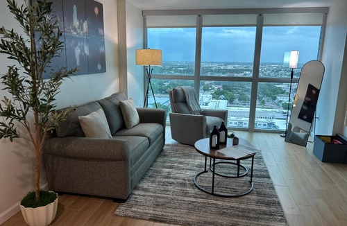 Fort Myers River District Apartment | 24th Floor Luxury Downtown Apartment with City Views Pool Spa Jacuzzi Cinema Game Room and more