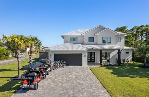 Gulfview Heights House | 30A Happy by the Sea | Private Heated Pool & Spa, Golf Cart, Near Beach