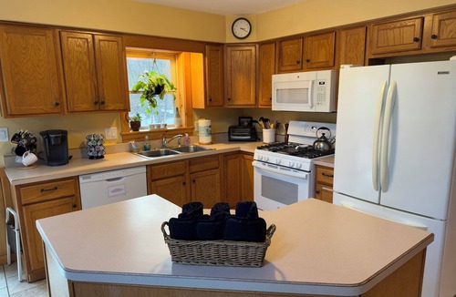 Dingmans Ferry House | 3BR chalet w/hot tub, fire pit & pond. Secluded natural setting, yet so close.