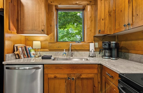 Boyne City Cabin | 3BR Private Mountain Cabin 823 | Sleeps 10 | Ski-in/out | Private Hot Tub
