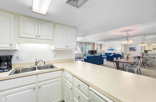 Holiday Isle Condo | 414- Beachfront with Wonderful Gulf Views. Free Beach Service!
