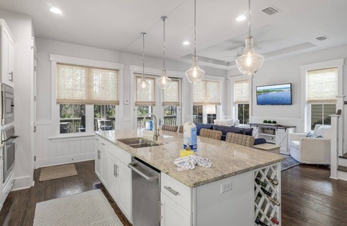 Santa Rosa Beach House | 6-Seater Golf Cart & 5 Adult Bikes! Near 2 Pools! Hurry, Book Today! ~ Virginia at NatureWalk on 30A