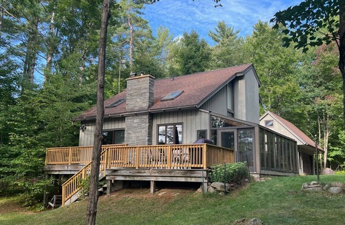 North Pole Ski Chalet | ADK Riverfront Home - Ski Whiteface, Near Lake Placid