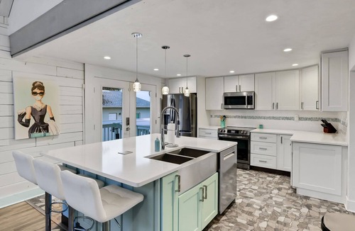 Daytona Beach House | Backyard paradise, huge pool, walk to beach