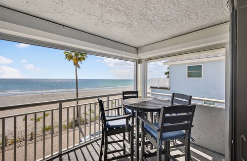Indian Shores Condo | Beach Life: You are ON The BEACH! 3-bdrm Condo , heated pool, white sandy beach