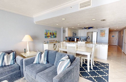 Madeira Beach Condo | Beachfront 2BR with Huge Private Balcony, Pool & Hot Tub & Incredible Madeira Beach Sunset.