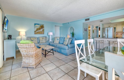 Indian Shores Condo | BEACHFRONT BEAUTY! Beach chairs & sun umbrella provided.