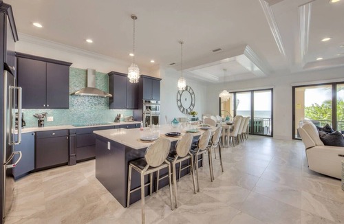 Mid Island House | ☀️Beachfront Luxury | Two Private Pools + Spas | Elevator | Siesta Blue Estate☀️