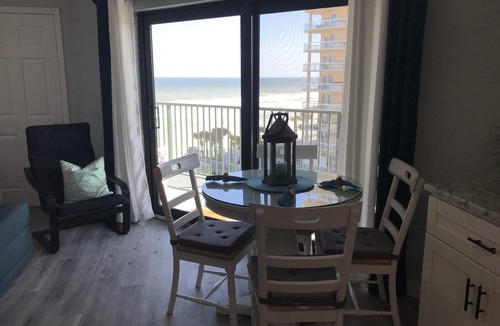 Daytona Beach Shores Condo | beachside condo with ocean and river views, new pool & onsite beach access