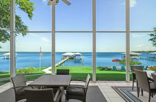 Lake Placid House | Beautiful Lake June home, hot tub, large screen porch, dock, rope swing, kayaks