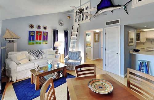 Butler Beach Condo | Beautiful, Top Floor, Ocean Front Condo with Balcony, Pool + Tennis