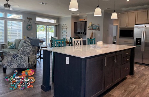 Saint James City House | Blue Heron is your waterfront 3BR/2BA getaway with boat lift, huge seawall