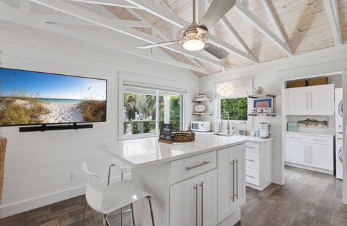 Santa Rosa Beach House | Bluefish House Four Seater Golf Cart Walk to Beach Private Hot Tub