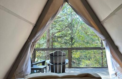 Talladega Other | Bohamia - Cozy A-Frame Glamp on 268 acre forest retreat