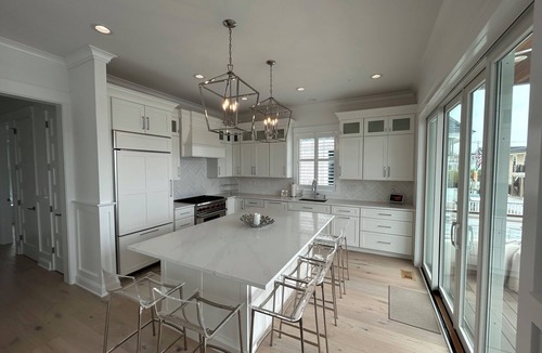 Stone Harbor House | Brand New 5 Bedroom Bay Front Home with Pool