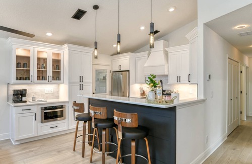 Butler Beach House | Brand New Home! Walk to Beach, Hot Tub, Fully Fenced Backyard, $300 in Free Tickets!