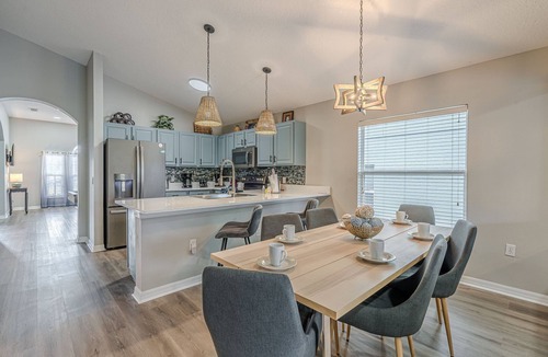 Highgate Park House | Brand new modern themed 4 bed home with large pool/spa, pool table, in gated community. Disney 10 mi