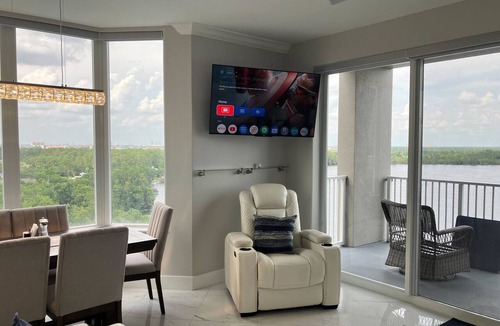 Florida Central Atlantic Coast Condo | Charming home boasting waterfront views with pool and wifi