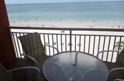 Indian Shores Condo | CHATEAUX #507~DIRECT GULF FRONT weather is great!
