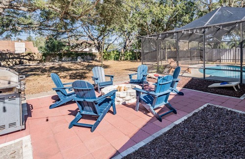 On Top of The World House | Clearwater 3BR Coastal Oasis | FREE Heated Pool, Spa, Fire Pit, Game Room, Near Beach