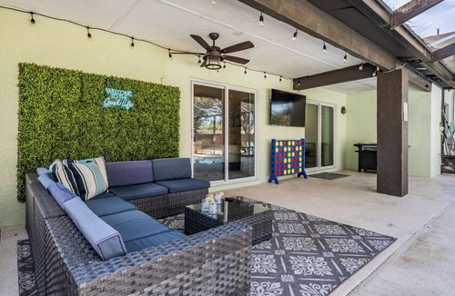 On Top of The World House | Clearwater 3BR Coastal Oasis | FREE Heated Pool, Spa, Fire Pit, Game Room, Near Beach
