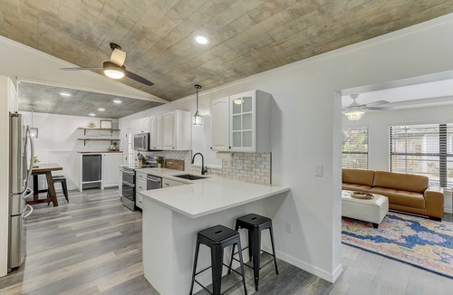 Quail Run House | Coastal Break Family Oasis - Heated Pool & Fire Pit - Near Beaches & Downtown