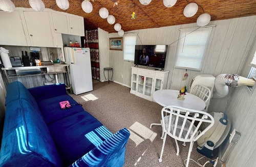 Weeki Wachee Gardens Cottage | Cozy 3-bedrm cottage w 100’ beach vibes, SUP’s, cabana, dock, guest home option
