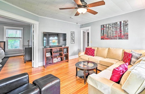 Delmar Apartment | Cozy + Walkable Delmar Getaway w/Fire Pit!