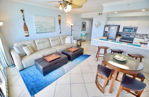 Fort Walton Beach Condo | Destin West Gulfside #411 ~Free Beach Service! ~Great View! Pools + Lazy River!