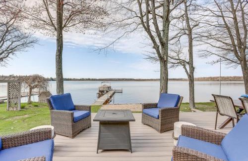 Cadillac House | Dock & Views: Lake Mitchell Home in Cadillac!