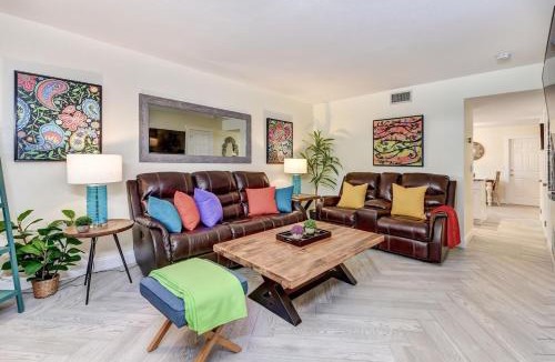 New Smyrna Beach House | Dog Friendly Home by Flagler Avenue! Fenced Yard and Garage! Walk to the Beach!