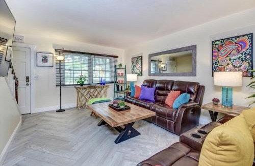 New Smyrna Beach House | Dog Friendly Home by Flagler Avenue! Fenced Yard and Garage! Walk to the Beach!