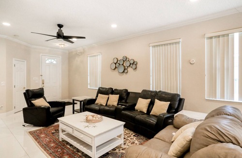 Legacy Park House | Dog-friendly home near Disney World with private pool, pool spa & washer/dryer