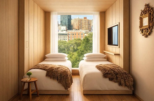 Bowery Hotel | Double Room | Public Hotel New York City | Two Beds Lower East Side