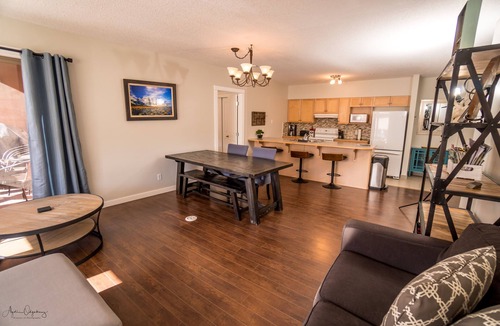 Canmore Condo | Downtown Canmore Vacation Retreat with Roof-top Hot Tub