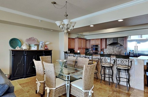 Crystal Beach Condo | Dunes of Crystal Beach 302 | large balcony, beach + pool access