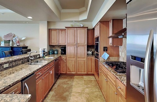 Crystal Beach Condo | Dunes of Crystal Beach 302 | large balcony, beach + pool access