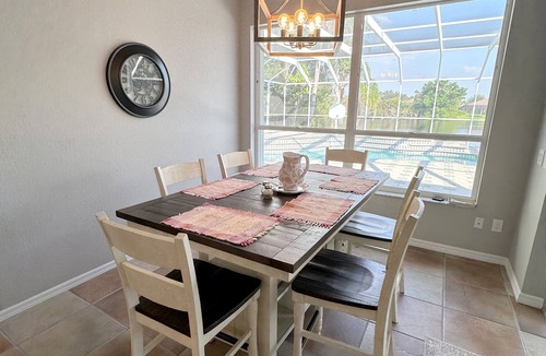 Riverwood House | Elegant Port Charlotte Oasis: 3BR/3BA Home with Private Heated Pool & Pond View