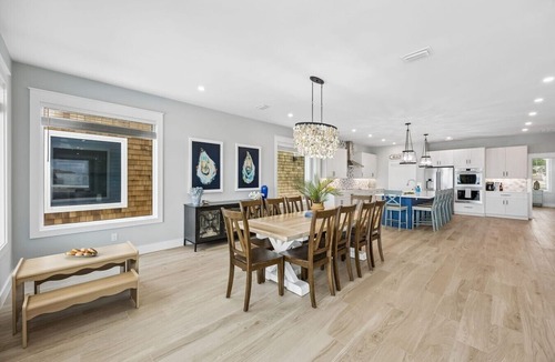 American Beach House | Endless Summer | Brand New Oceanfront Beach House | Hot Tub | Elevator | EV Charger | Sleeps 17