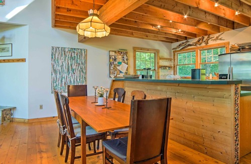 Pentwater House | Forested Pentwater Vacation Rental - Walk to Beach