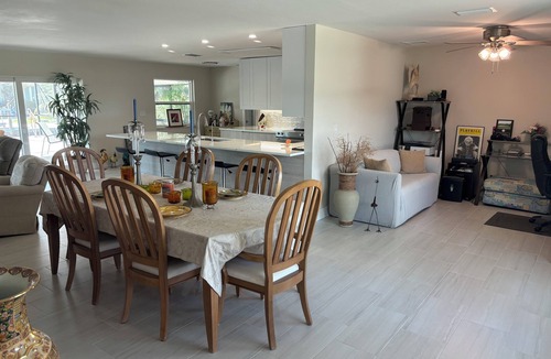 Iona Shores House | Fort Myers Waterfront w/Dock, Kayaks, Fishing, Heated Pool