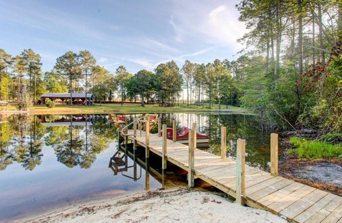 Wray House | Georgia Farmhouse: Lake Access, Private Beach